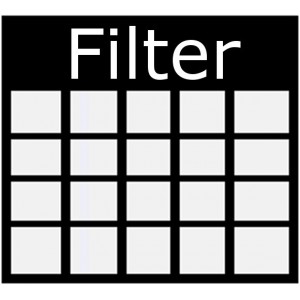 Tabular products filter